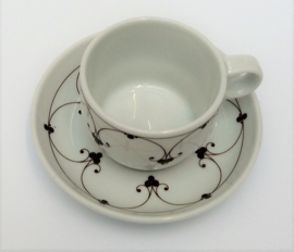 Thomas Kiruna Mittsommer brown cup with saucer