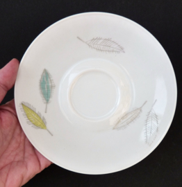 Rosenthal KC Grann Mid Century Modern Atomic Leaf tea cup with saucer