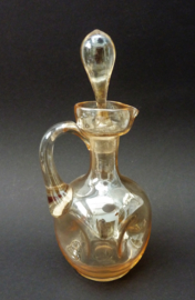 Fritz Heckert lustre glass liqueur decanter