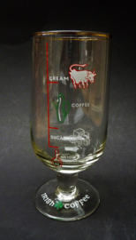 Mid Century Portland Glass Irish Coffee glazen set