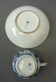 Limbach Thuringia Strawflower porcelain cup with saucer 18th century
