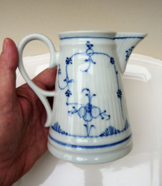 Rauenstein Greiner Blue Fluted Strawflower porcelain jug 19th century