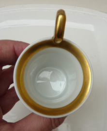 German porcelain Silhouette cabinet cup early 19th century