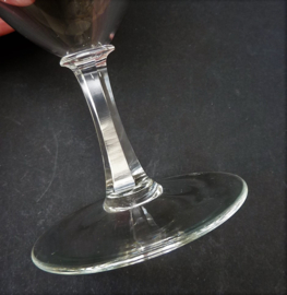 A pair of Empire style crystal wine glasses