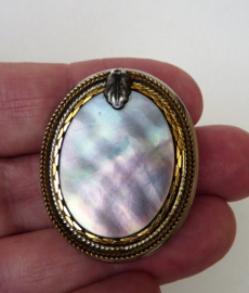 Langani mother of pearl brooch