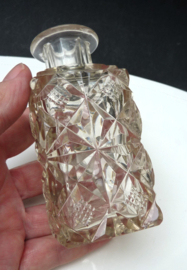 Antique cut crystal perfume bottle