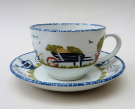 Wood and Sons Holly Cottage tea cup with saucer
