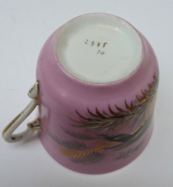 Parrot cup with saucer 19th century