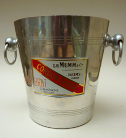 Mumm Cordon Rouge aluminium champagne bucket