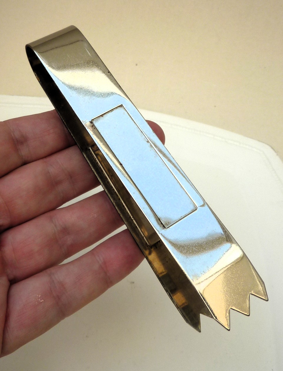 Persglazen ijsemmer met verzilverd montuur