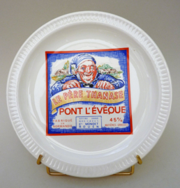 St Amand faience cheese plate Fromages de France Pont L Eveque