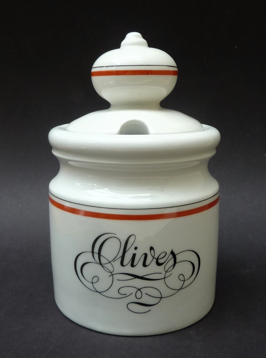 Porcelaine d'Auteuil Bistrot olijvenpot Olives