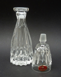Bohemia lead crystal mini bar night cap decanter with shot glass stopper