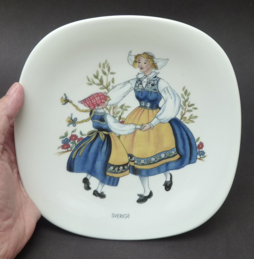 Rorstrand Swedish National Costume wall plate