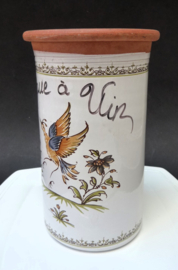 French faience wine cooler Decor Moustiers