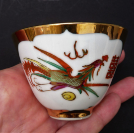 Vintage Chinees Jingdezhen porseleinen phoenix dragon theekom