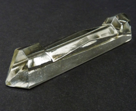 Karl Palda Art Deco cut crystal knife rest set in original case