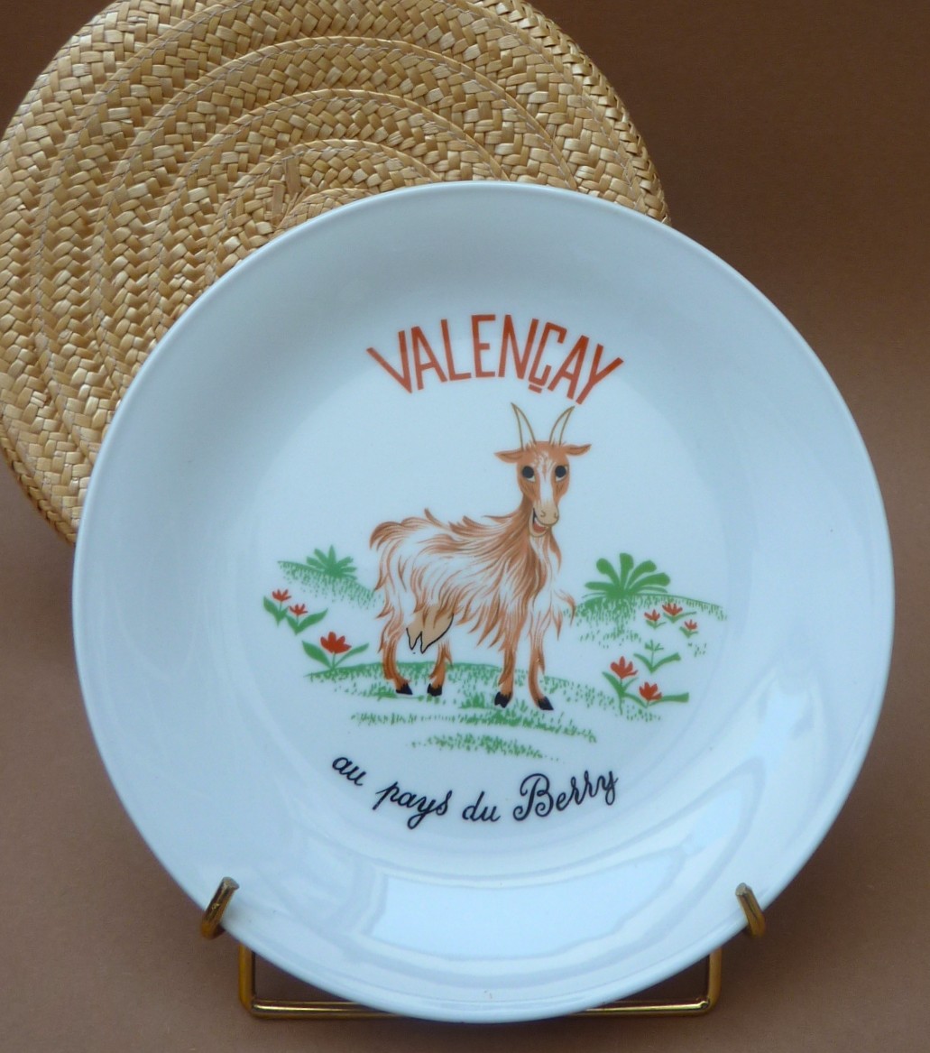French porcelain cheese plates