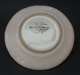 Solimene Vietri piatto Buon Ricordo Da Toni Gradiscutiadi i Varma 1981