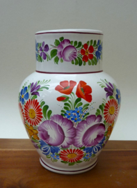 Chodovia Folk Art handbeschilderde bloemen vaas