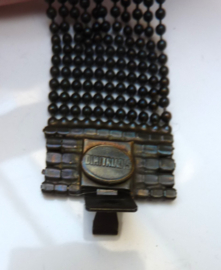 Dimitriadis armband met roze strass clip sluiting