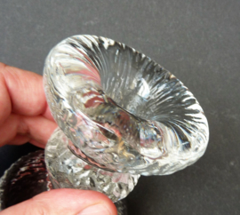Vintage Scandinavian style glass candlestick