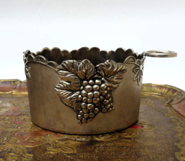 Mid Century verzilverde wijn champagne flessenbak