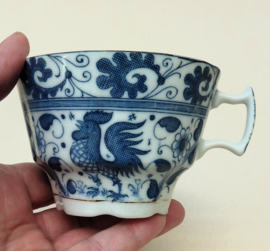 Blauw witte Haan theekoppen