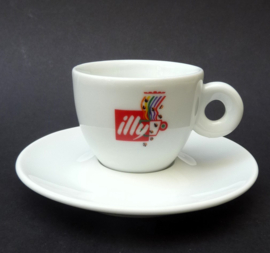Illy logo espresso cup with saucer James Rosenquist 1999