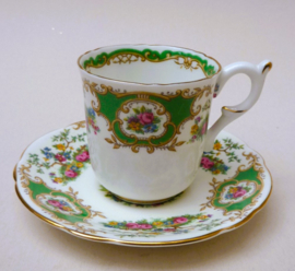Coalport Broadway Green dejeuner set