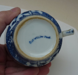 Blue Willow antique cup with saucer