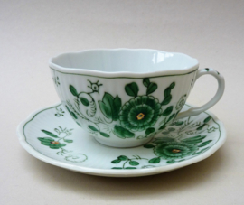 August Warnecke Nikko Grun tea cup with saucer