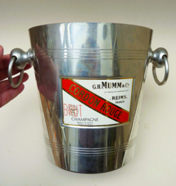 Mumm Cordon Rouge aluminium champagne bucket