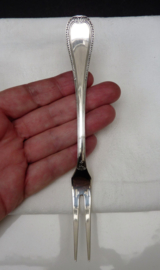 Christofle Malmaison silver plated cold meat serving fork