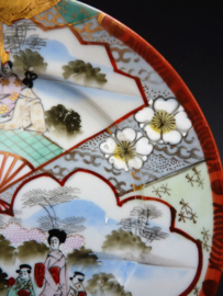 Japans Early Showa Kutani porseleinen bord