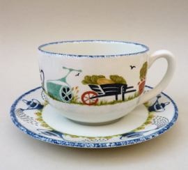 Wood and Sons Holly Cottage jumbo cup with saucer