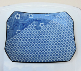 Japanse blauw wit porseleinen schaal