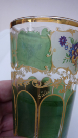 Antique Bohemian ice tea glasses