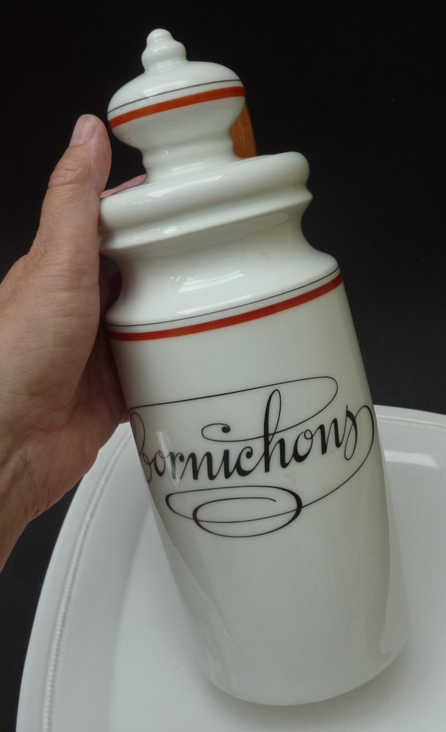 Porcelaine d'Auteuil Bistrot augurkenpot Cornichons