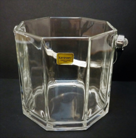 Arcoroc Luminarc Octime achtkantige ijsemmer van gehard glas met chromen montuur
