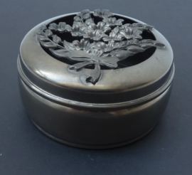 Dutch Rio Tiel pewter potpourri box 