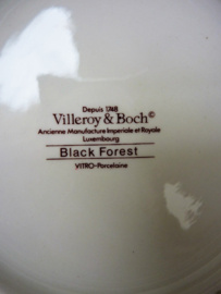 Villeroy Boch Black Forest Eend zwarte porseleinen dekseldoos