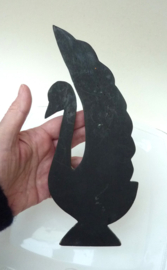 Houten folk art sculptuur Zwaan