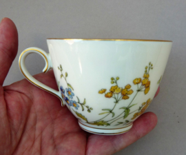 Krautheim bone china cup with saucer in flower pattern L