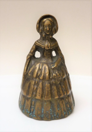 English brass Lady Bell 19th century