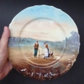 Limoges porseleinen sierbord Frans Landleven
