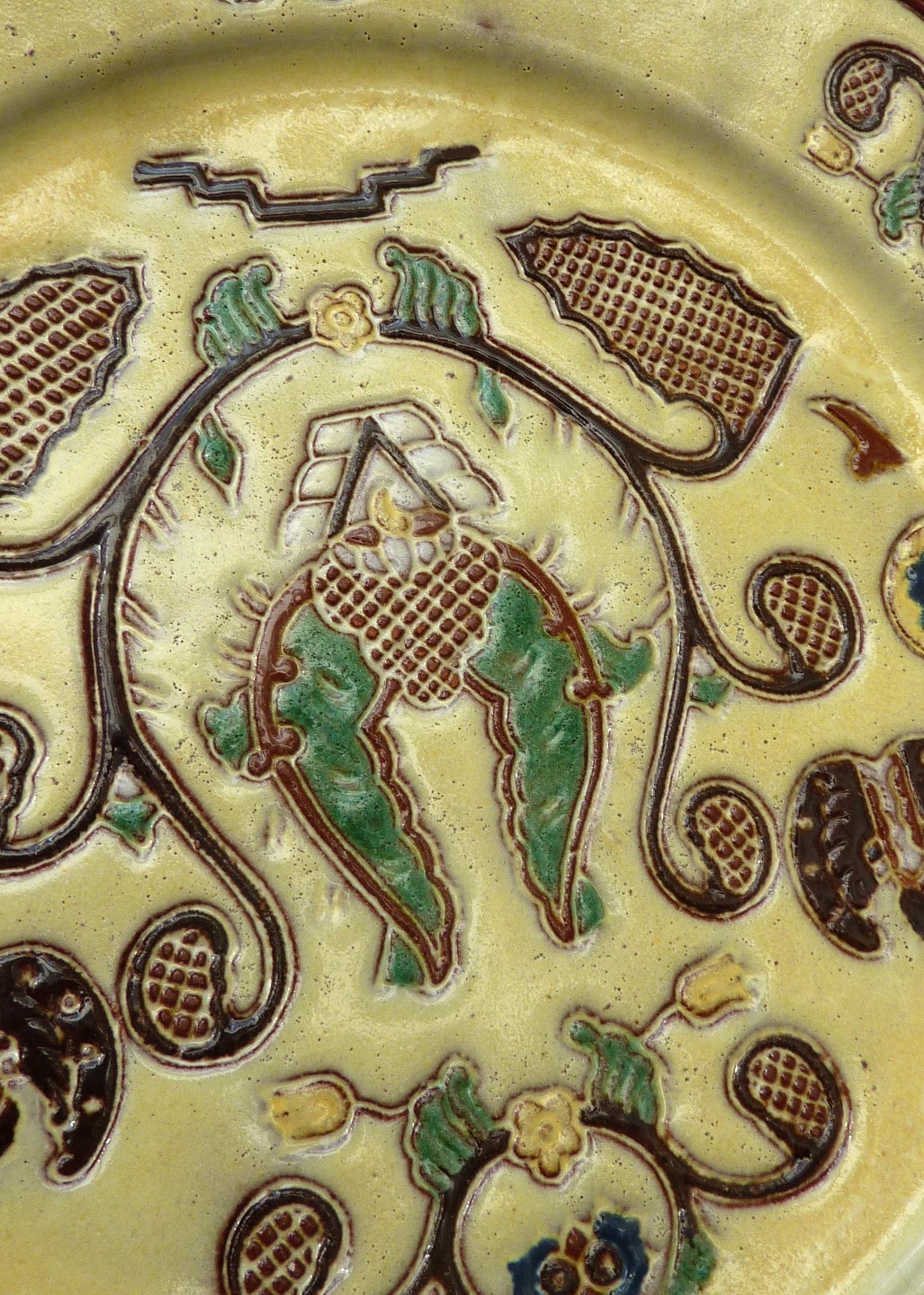 Majolica dinerborden Meandallai Indonesie