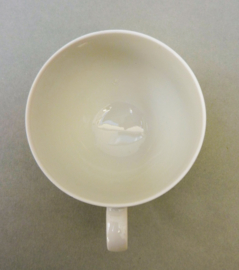 Arzberg Heinrich Loffelhardt shape 2375 Golf ball demitasse cup with saucer in white and gold