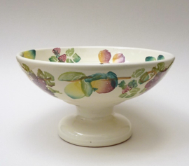 Nicola Fasano Grottaglie faience fruitschaal op voet