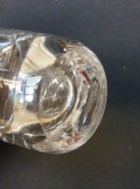 Mid Century geslepen kristallen solifleur geurstokjes vaasje